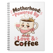Carnet Maternité alimentée par l'amour et le café Maman d (Devant)