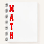 Carnet Math (Devant)