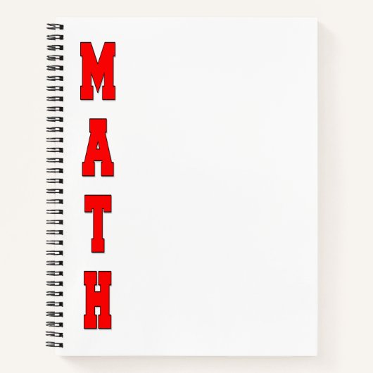 Carnet Math (Devant)