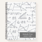Carnet Math Diagrammes Motif Modern Graph Papier (Devant)