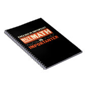 Carnet Math Enseignant Math Math est important (Côté Droit)