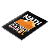 Carnet Math Est Une Pièce De Gâteau Pi Day Drôle (Côté gauche)