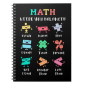 Carnet Math keeps you balanced (Devant)