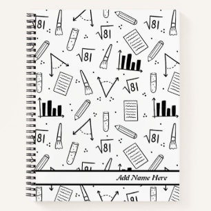 Carnet Math moderne Motif à thème