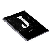 Carnet Math Monogramme - Lettre J (Côté Droit)
