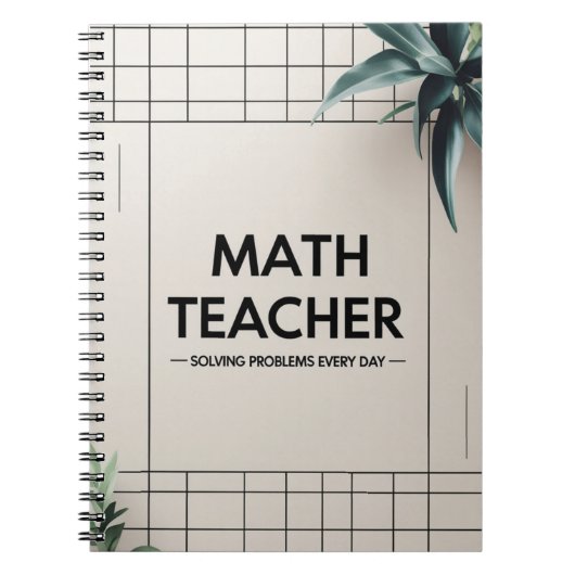 Carnet Math Teacher (Devant)