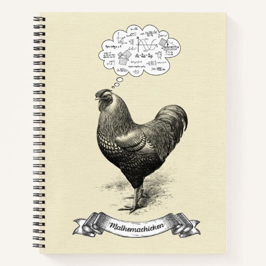 Carnet Mathemachicken Funny Math Poulet de poulet Plaisan (Devant)