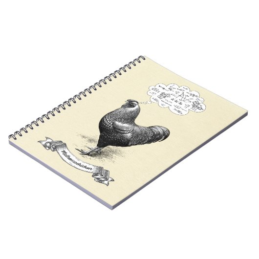 Carnet Mathemachicken Funny Math Poulet de poulet Plaisan (Côté gauche)