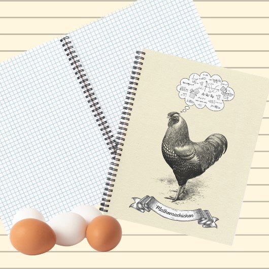Carnet Mathemachicken Funny Math Poulet de poulet Plaisan