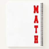 Carnet Mathématiques (Dos)