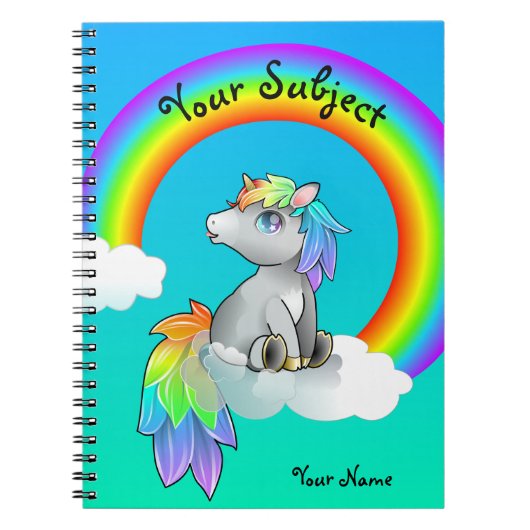 Carnet Matière d'enseignement magique de licorne (Devant)