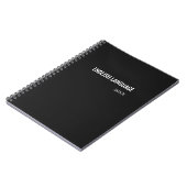 Carnet Matière scolaire minimaliste (Côté gauche)