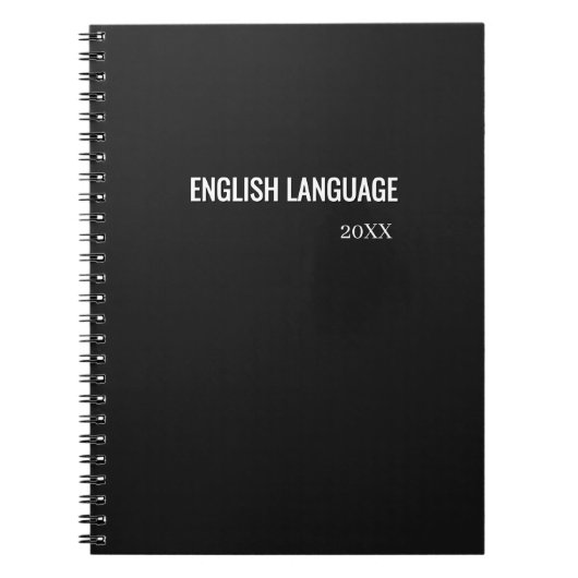 Carnet Matière scolaire minimaliste (Devant)