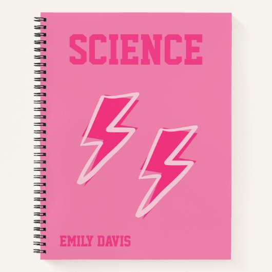 Carnet Matière Scolaire Rose Prépa (Devant)