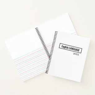 Carnet Matière scolaire simple et élégante