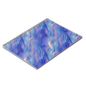 Carnet Matin Glory Blue Wavy Texture (Côté gauche)