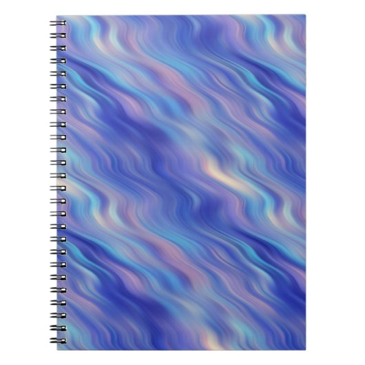 Carnet Matin Glory Blue Wavy Texture (Devant)
