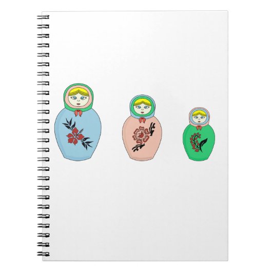 Carnet Matryoshka doll (Devant)