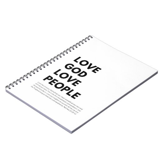 Carnet Matthieu 22:37-40 Aimer Dieu Aimer les gens (Côté gauche)