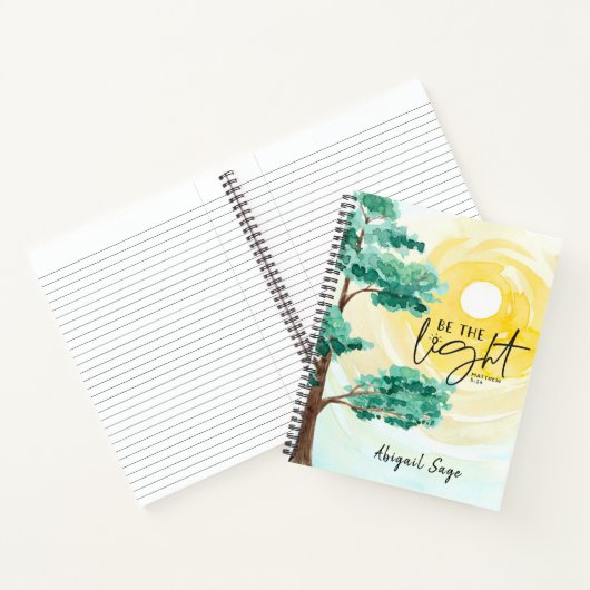 Carnet Matthieu 5:14 Soyez la Bible Lumière Verse Chrétie (Intérieur)