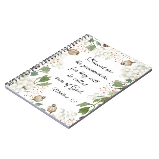 Carnet Matthieu 5 9 Heureux sont les Peacemakers Béatitud (Côté gauche)