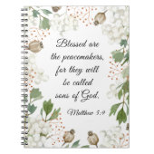 Carnet Matthieu 5 9 Heureux sont les Peacemakers Béatitud (Devant)