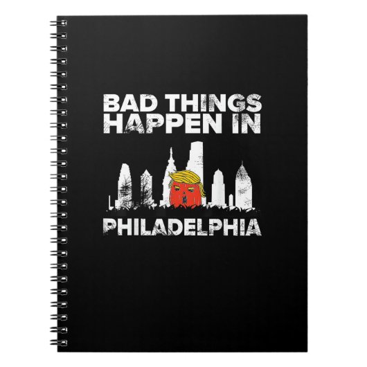 Carnet Mauvais sort Philadelphie Halloween Éffrayant Trum (Devant)