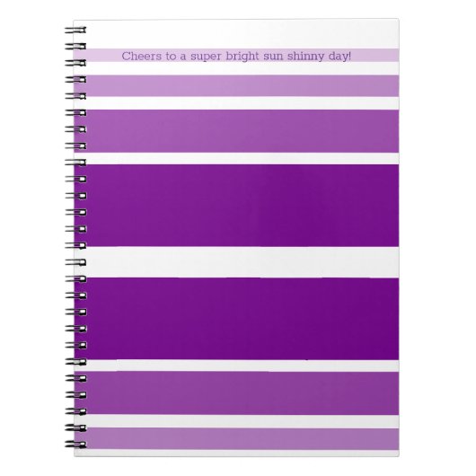 Carnet Mauve décontractée et violet (Devant)