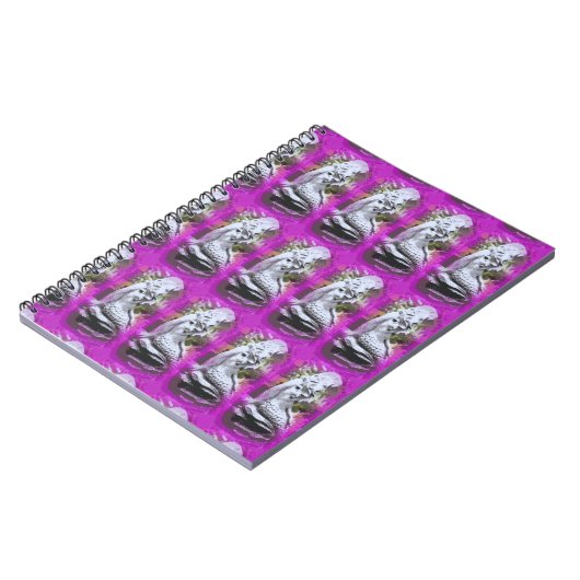 carnet mauve sirène assise (Côté gauche)