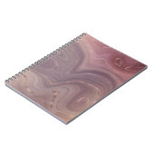 Carnet Mauve Strata | Dusty Rose et Rose Gold Agate (Côté gauche)