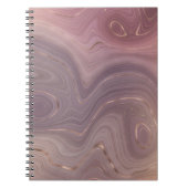 Carnet Mauve Strata | Dusty Rose et Rose Gold Agate (Devant)