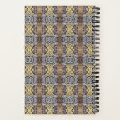 Carnet Mauve Tan Brown Motif géométrique sans couture (Verso)