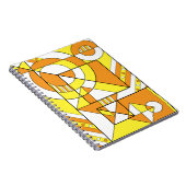 Carnet Maverique Pride Abstraite géométrique Orange Jaune (Côté Droit)
