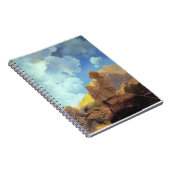 Carnet Maxfield Parrish Matin 1922 Nuage Bleu Beaux-Arts (Côté Droit)