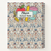 Carnet meadow floral Back to School Supplies Teachers  (Dos)