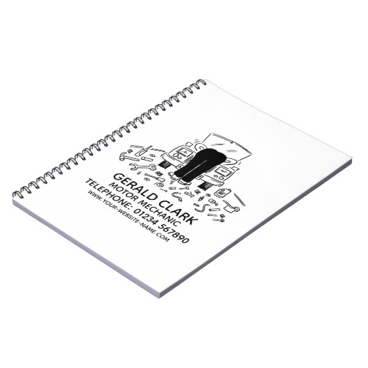 Carnet mécanique automobile (Côté gauche)