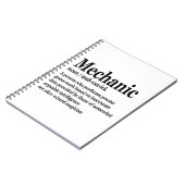 Carnet Mécanique diesel Définition Drôle réparateur père (Côté gauche)