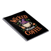 Carnet Méchant sans café Chapeau de sorcière drôle Hallow (Côté Droit)