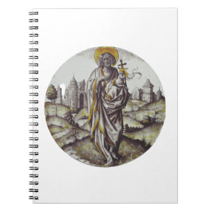Carnet Médaillon avec saint Jean Baptiste