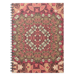 Carnet Médaillon indien, ornement ethnique boho