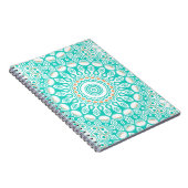 Carnet Médaillon Turquoise Bleu Océan (Côté Droit)
