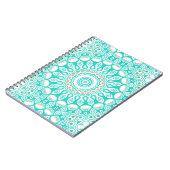 Carnet Médaillon Turquoise Bleu Océan (Côté gauche)