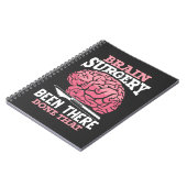 Carnet Médecin Hilarious Chirurgie Cerveau Dit (Côté gauche)