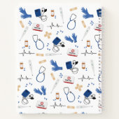 Carnet Médecin Médicale moderne Motif infirmière (Dos)