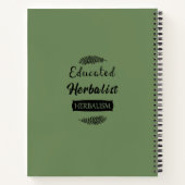 Carnet Médecine naturelle herbaliste instruite (Dos)