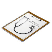 Carnet Medical Brown Stethoscope Logo clipboard (Côté gauche)