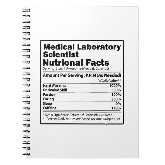 Carnet Medical Lab Scientists | Laboratory Chemistry Gift (Devant)