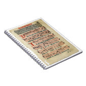 Carnet médiéval de score de musique (Côté Droit)