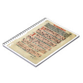 Carnet médiéval de score de musique (Côté gauche)