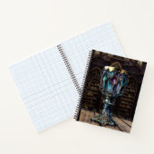 Carnet Médiéval gothique violet bleu Gobelet bibliothèque (Intérieur)